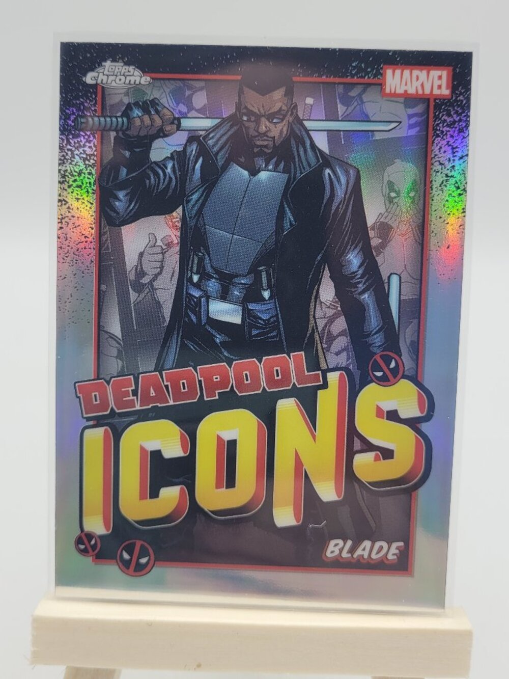 2025 Topps Chrome Deadpool #DI-8 Deadpool Icons Blade Marvel Card NM